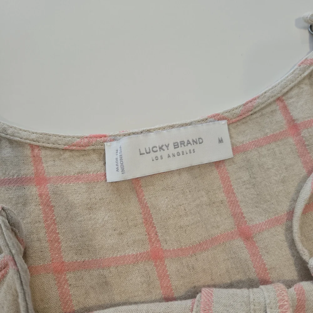 Lucky Brand Pink and Cream Plaid Tank Top - Picture 5 of 6